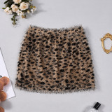 EVE Leopard Print Slim Mini Skirts GNZD-51930DHD