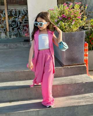 EVE Kids Girl Blazer Vest Pants Casual Suit GYAY-8137
