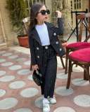 EVE Kids Girls Stripe Blazer Two Piece Pants Set GYAY-8134