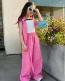 EVE Kids Girl Blazer Vest Pants Casual Suit GYAY-8137