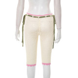 EVE Fashion Knits Hollow Out Casual Pants MXBF-J25PT136