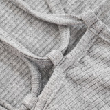 EVE Solid Color Sleeveless Vest Pants Suit MXBF-D25ST235