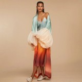EVE Beach Print Sun Protection Cover-Up Jacket YF-10889