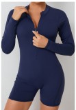 EVE Long Sleeve Zipper Backless Romper GQSA-ZY01