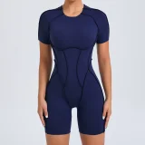 EVE Short Sleeve Sport Backless Yoga Romper GQSA-50310
