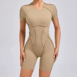 EVE Short Sleeve Sport Backless Yoga Romper GQSA-50310