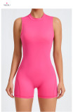 EVE Solid Color Backless Yoga Sport Romper GQSA-YL075