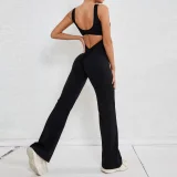 EVE Solid Color Sleeveless Yoga Jumpsuit GQSA-ZY240