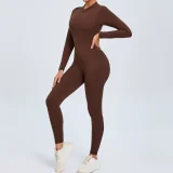 EVE Zipper Long Sleeve Backless Jumpsuit GQSA-ZY02