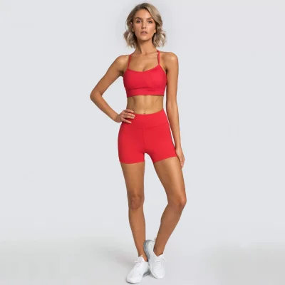 EVE Adjustable Bra And Shorts Fitness Set GQSA-Q2031