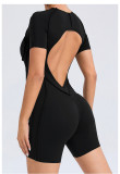 EVE Short Sleeve Sport Backless Yoga Romper GQSA-50310