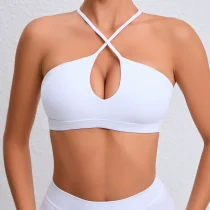EVE Solid Color Cross Sling Sport Fitness Top GQSA-A05