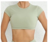 EVE Short Sleeve Backless With Bra Sports T-shirt  GQSA-8300