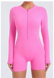 EVE Long Sleeve Zipper Backless Romper GQSA-ZY01