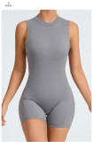 EVE Solid Color Backless Yoga Sport Romper GQSA-YL075