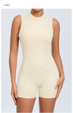 EVE Solid Color Backless Yoga Sport Romper GQSA-YL075