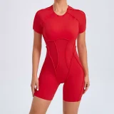 EVE Short Sleeve Sport Backless Yoga Romper GQSA-50310