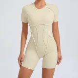 EVE Short Sleeve Sport Backless Yoga Romper GQSA-50310