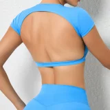 EVE Sports Yoga Solid Fitness T-Shirt GQSA-71200