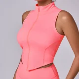 EVE Sleeveless Zipper Yoga Vest Coats GQSA-62040