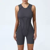 EVE Sleeveless Patchwork Sport Fitness Romper GQSA-25100