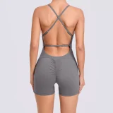 EVE Sleeveless Backless Sport Romper GQSA-41720
