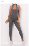 EVE Backless Tie Up Sport Yoga Jumpsuit GQSA-2281