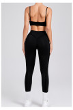 EVE Solid Color Sling Sport Two Piece Pants Set GQSA-86040/87652