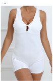 EVE Sleeveless Solid Color Yoga Sport Romper GQSA-42016
