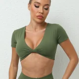 EVE Short Sleeve Tight V Neck T Shirts GQSA-T15