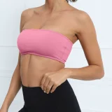 EVE Solid Color Wrap Chest Sport Tops GQSA-RD803