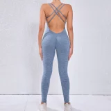 EVE Solid Color Backless Sleeveless Jumpsuit GQSA-20351