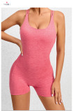 EVE Solid Color Backless Yoga Sport Romper GQSA-71013