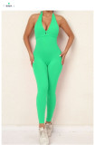 EVE Backless Tie Up Sport Yoga Jumpsuit GQSA-2281