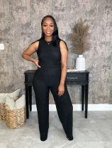 EVE Sleeveless Solid Color Two Piece Pants Set XHXF-8728