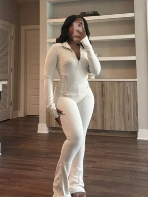 EVE Sport Tight Long Sleeve Two Piece Pants Set GWTC-W0792