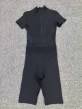 EVE Long Sleeve Zipper Tight Sport Two Piece Pants Set GQSA-41180