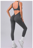 EVE Sleeveless Solid Color Yoga Sport Jumpsuit GQSA-24606