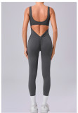 EVE Sleeveless Solid Color Yoga Sport Jumpsuit GQSA-24606