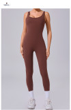 EVE Sleeveless Solid Color Yoga Sport Jumpsuit GQSA-24606