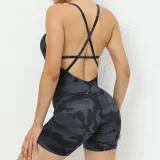 EVE Tight Yoga Sport Backless Romper GQSA-71400