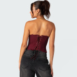 EVE Lace Sexy Shapewear Wrap Chest Top GYHF-51462THD