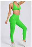 EVE Halterneck Solid Tops Sport Yoga Pants Suit GQSA-74068/46442