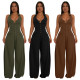 EVE Sleeveless Backless Solid Maxi Dress YF-10884
