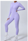 EVE Long Sleeve Zipper Yoga Tight Jumpsuit GQSA-5025