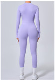 EVE Long Sleeve Zipper Yoga Tight Jumpsuit GQSA-5025