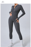 EVE Long Sleeve Zipper Yoga Tight Jumpsuit GQSA-5025