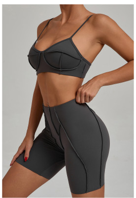 EVE Tight Brushed Sports Yoga Shorts Set GQSA-86040/26080