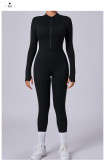 EVE Long Sleeve Zipper Yoga Tight Jumpsuit GQSA-5025