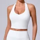 EVE Solid Color Halterneck Backless Sport Tank Tops GQSA-11359